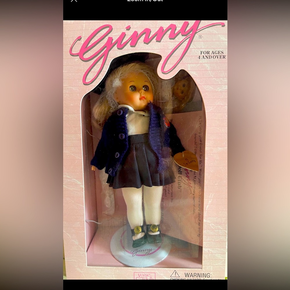 Ginny doll vintage 1995 school days.
